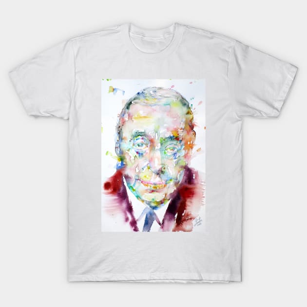 PABLO NERUDA - watercolor portrait.3 T-Shirt by lautir